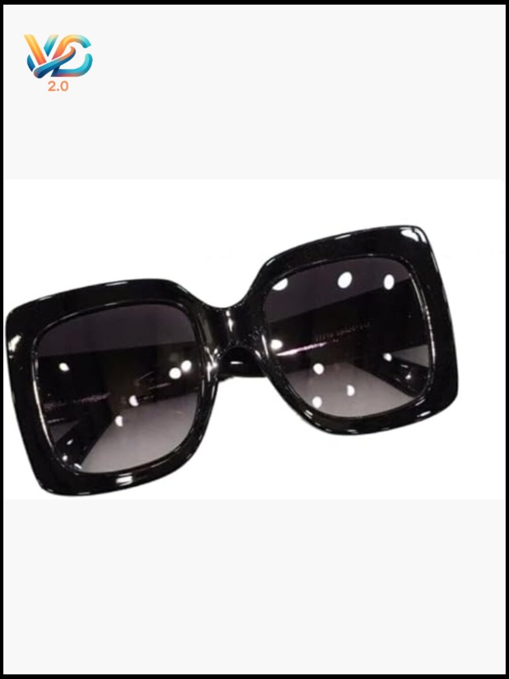 Oversized Square Luxury Sunglasses Gradient Lens Vintage Women Fashion